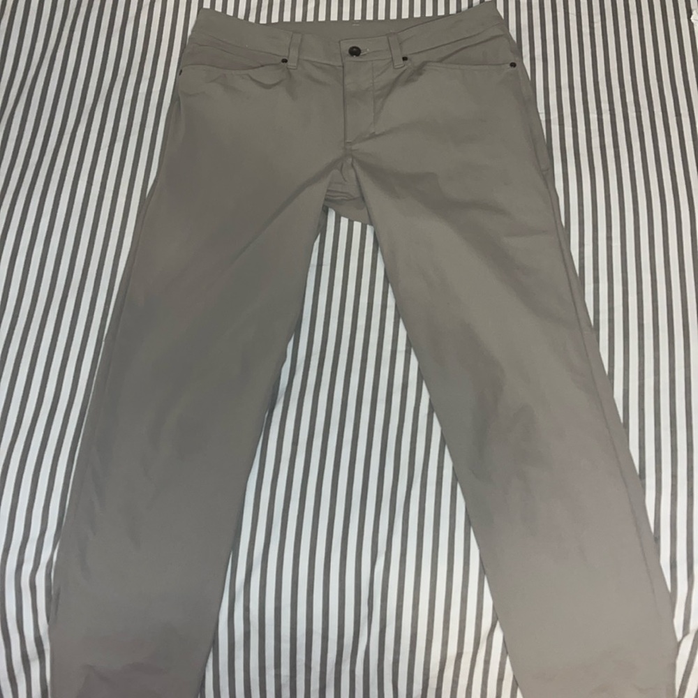 Lululemon travel pants (stone / light khaki)